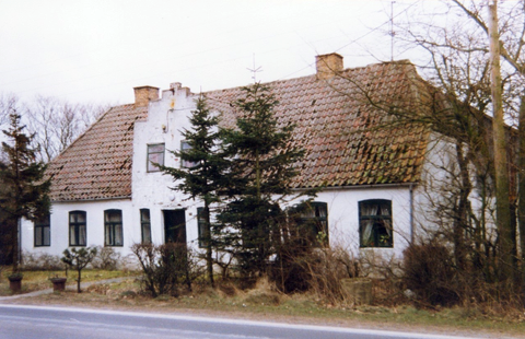 Das deutsche Zollamt von 1866 bis 1887 am Ribevej 71. Das Gebäude ist jetzt abgerissen. Foto: Hviding Sognearkiv.